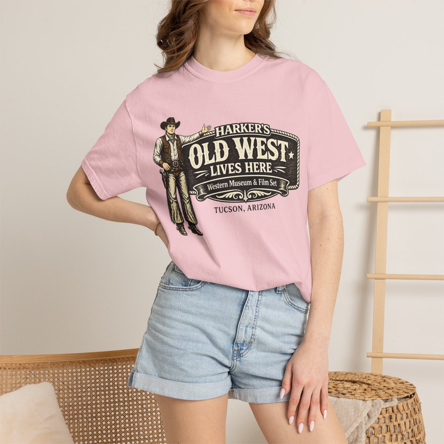 Harker's Old West Lives Here T-Shirt — Vintage Cowboy Tucson Arizona Tee