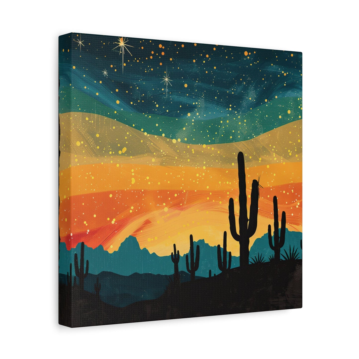 Rustic Western Scene Canvas Wall Art