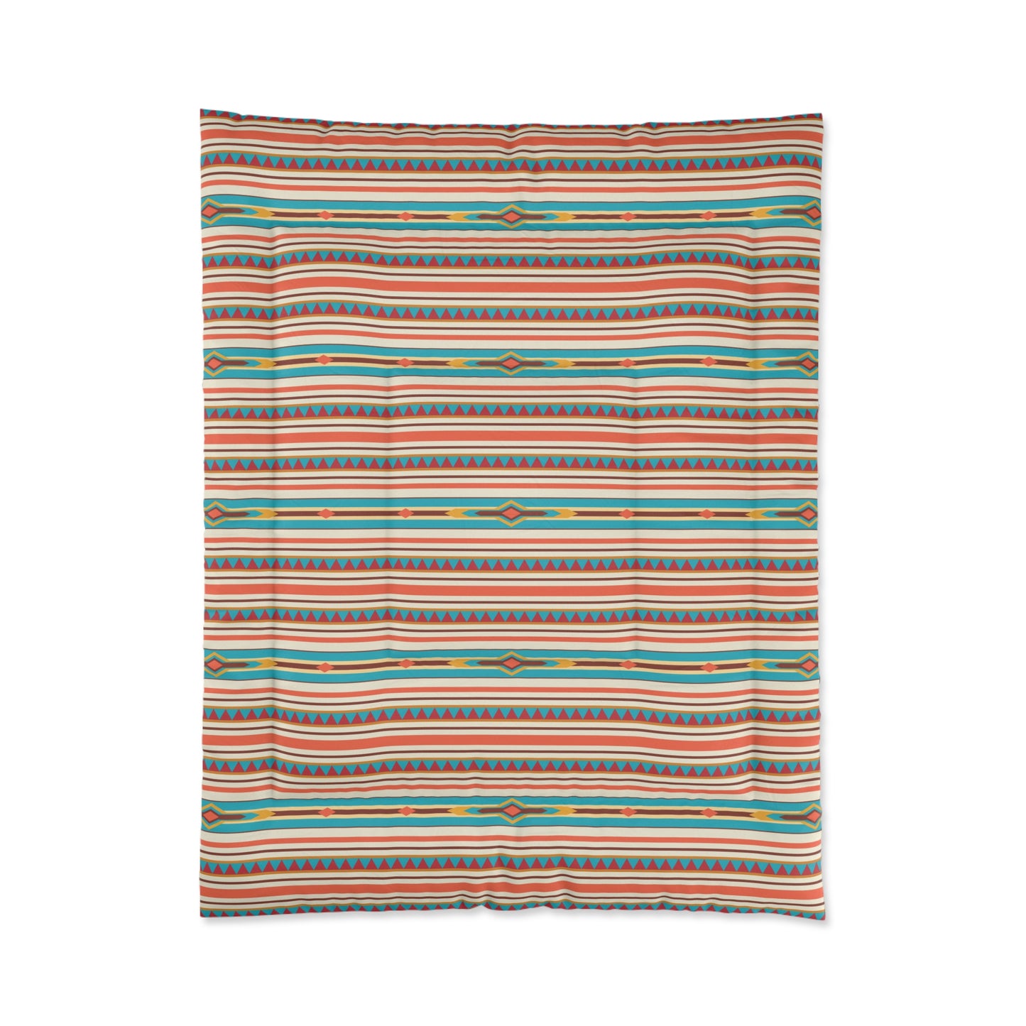 Southwestern Boho Striped Comforter for Cozy Bedrooms