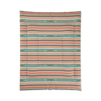 Southwestern Boho Striped Comforter for Cozy Bedrooms