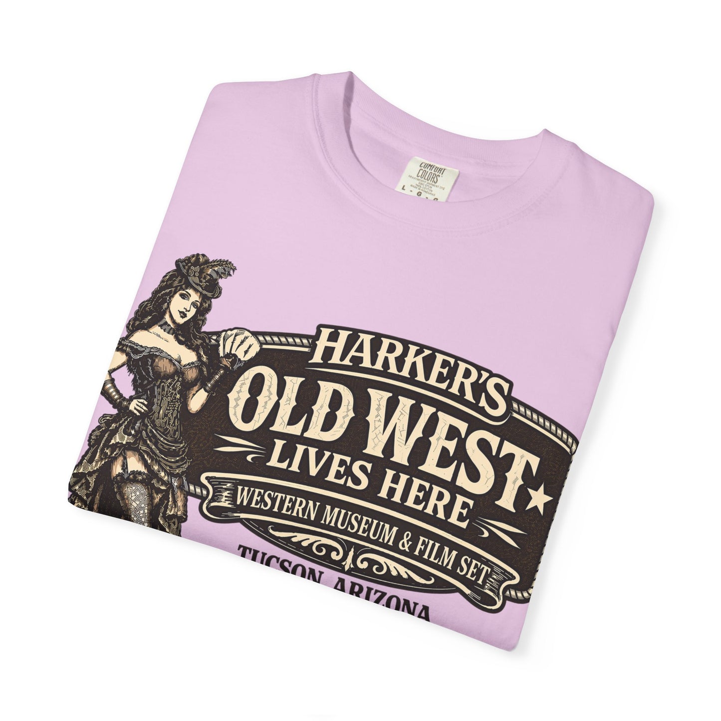 Harker's Old West Saloon T-Shirt —  Old West Lives Here” Vintage Tee