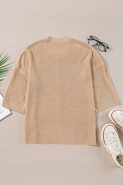 Aria 3 4 Sleeve Sweater