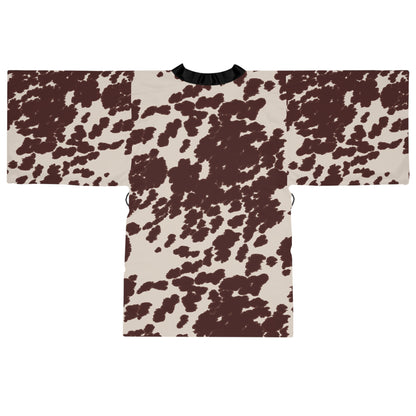 Western Cozy Animal Print Kimono Robe, Stylish Loungewear, Relaxing Home Attire, Perfect for Gifting, Versatile Fashion Statement