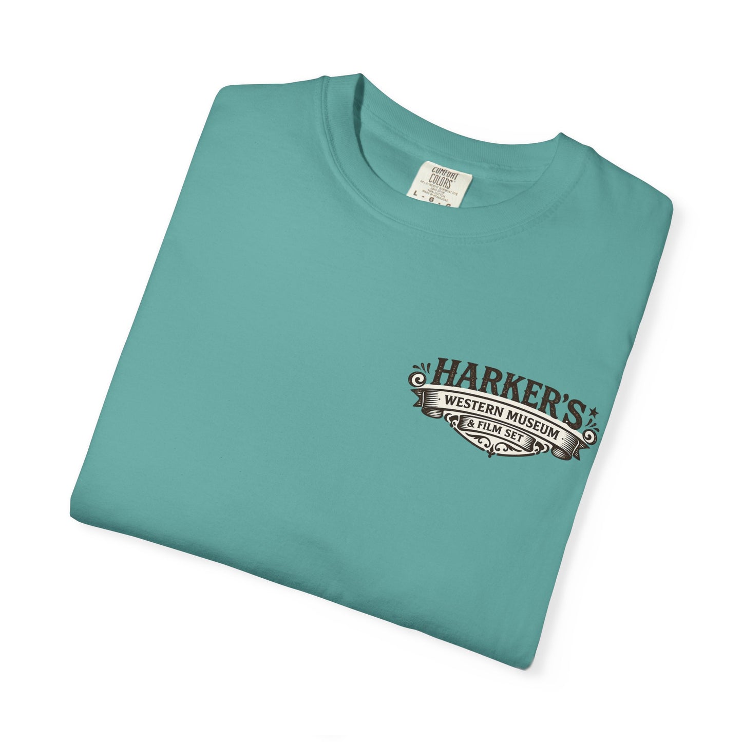 Harker's Gambler Unisex T-Shirt — “Harker’s Old West Lives Here” Vintage Western Tee