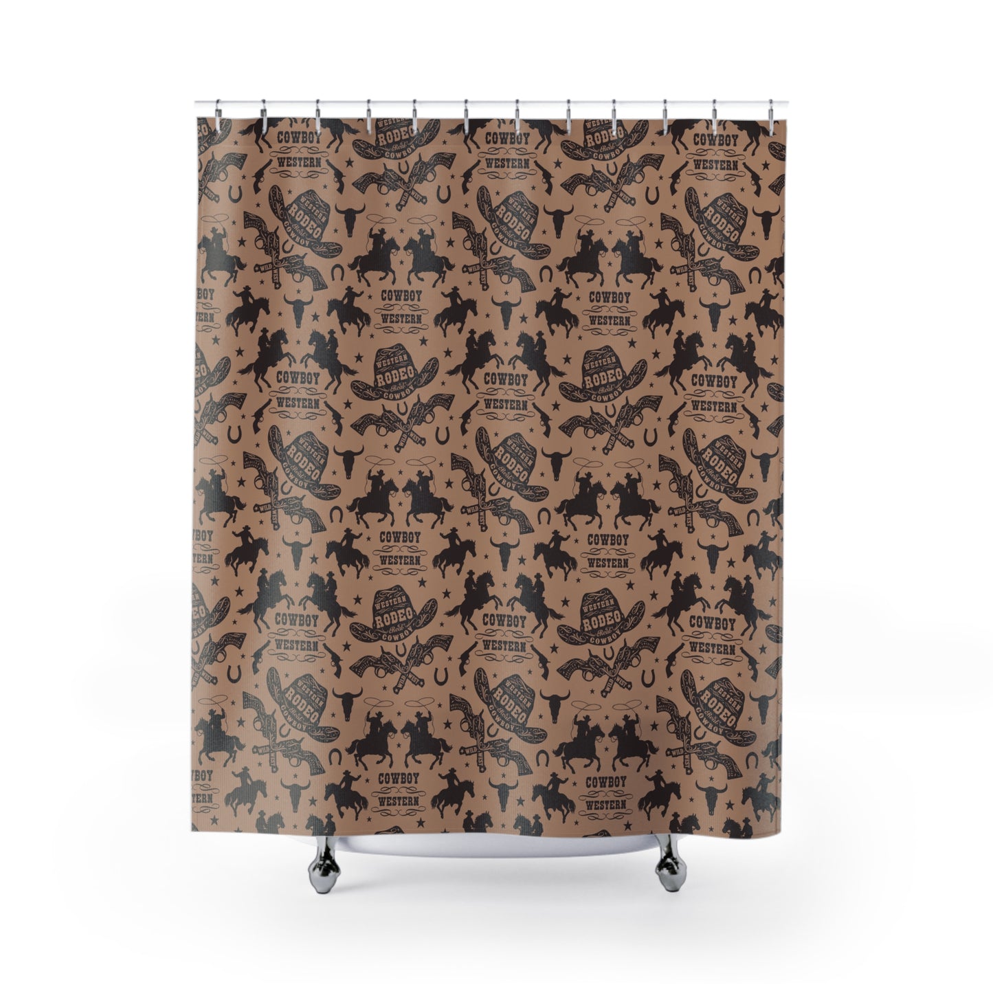 Western Cowboy Shower Curtains - Rustic Rodeo Design for Home Decor
