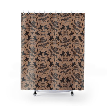 Western Cowboy Shower Curtains - Rustic Rodeo Design for Home Decor