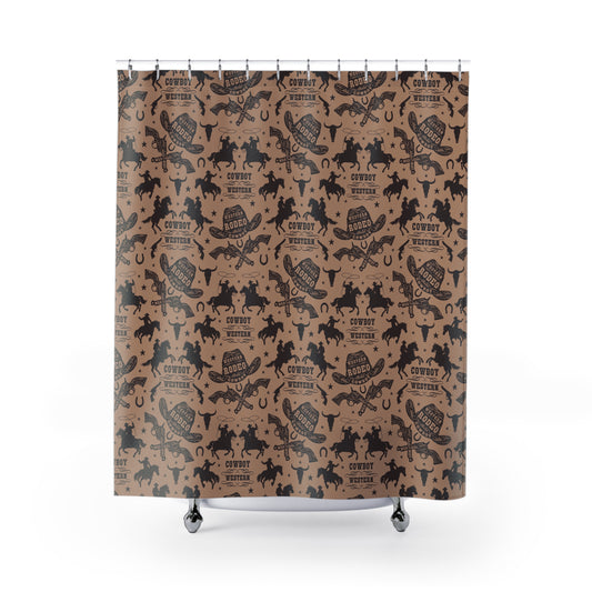 Western Cowboy Shower Curtains - Rustic Rodeo Design for Home Decor