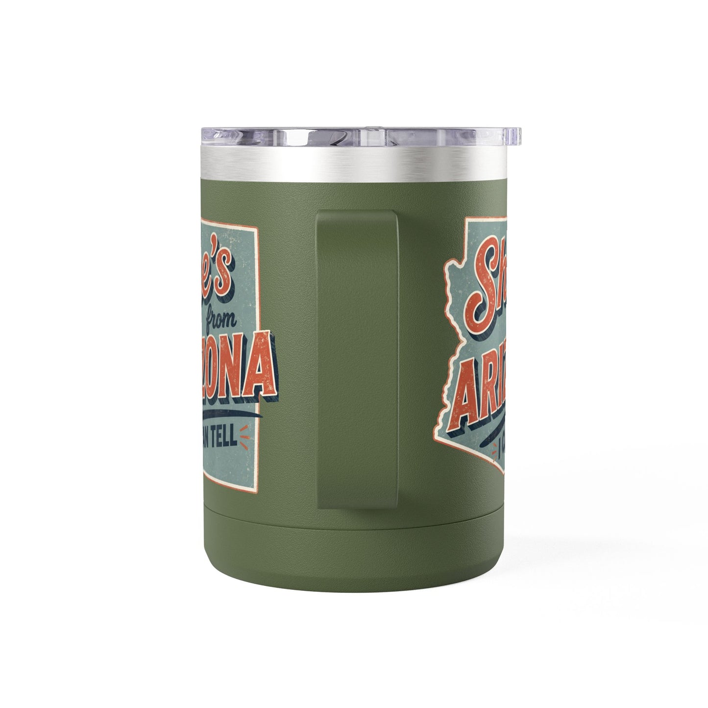 She's From Arizona 15oz Tumbler Mug — Retro State Pride Coffee Cup