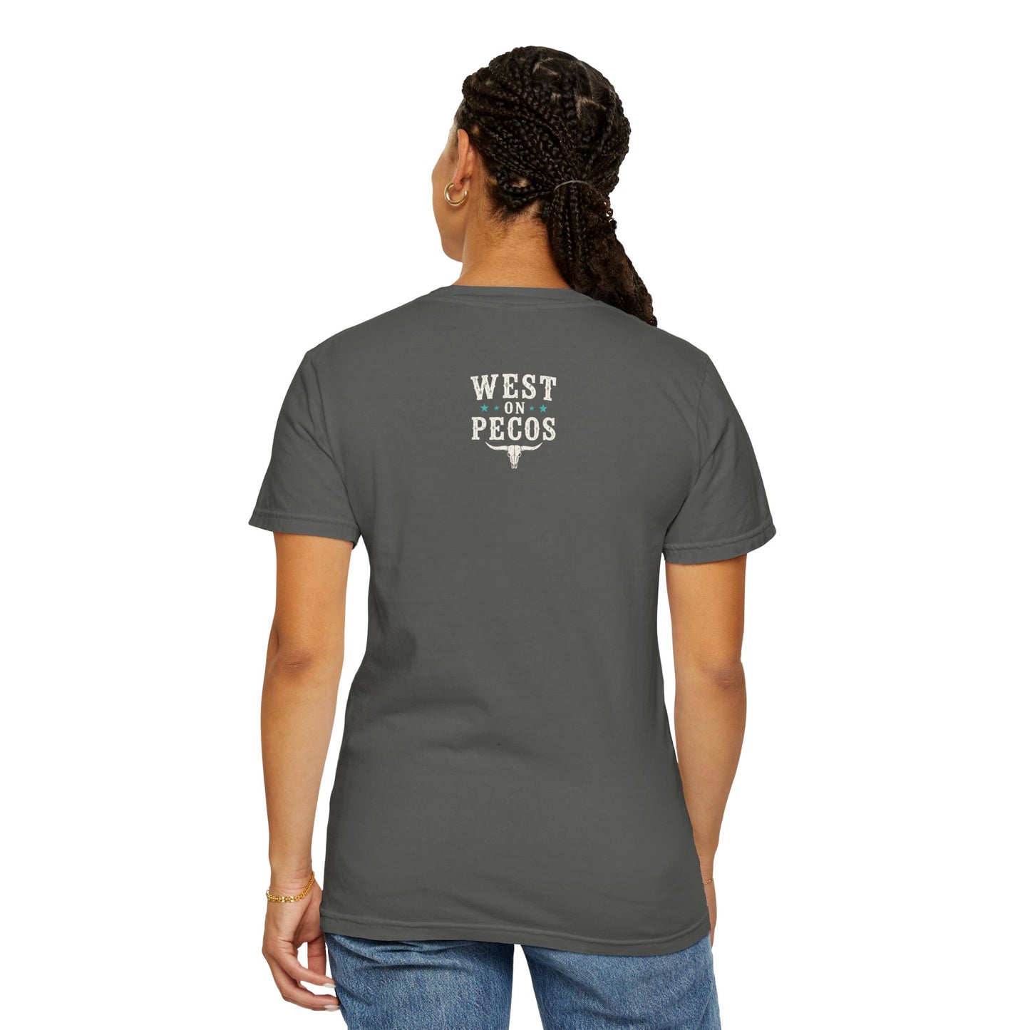 She Came to Stir Up Dust T‑Shirt — Western Inspirational Graphic Tee