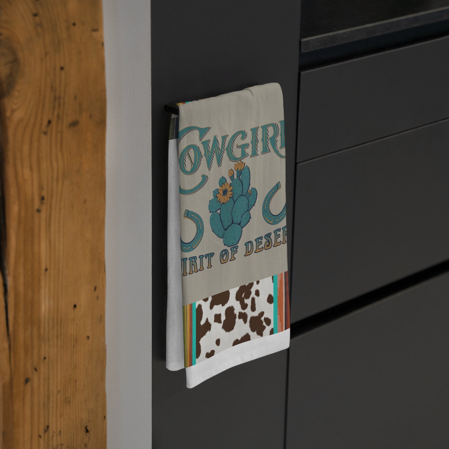 Cowgirl Spirit of Desert Tea Towel