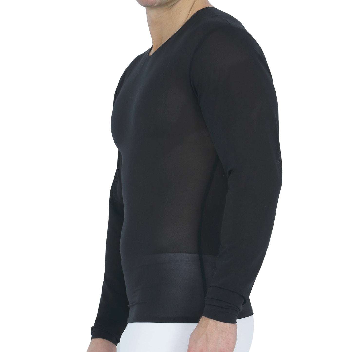 Insta Slim Power Mesh Compression Long Sleeve Crew Neck 180TLS001