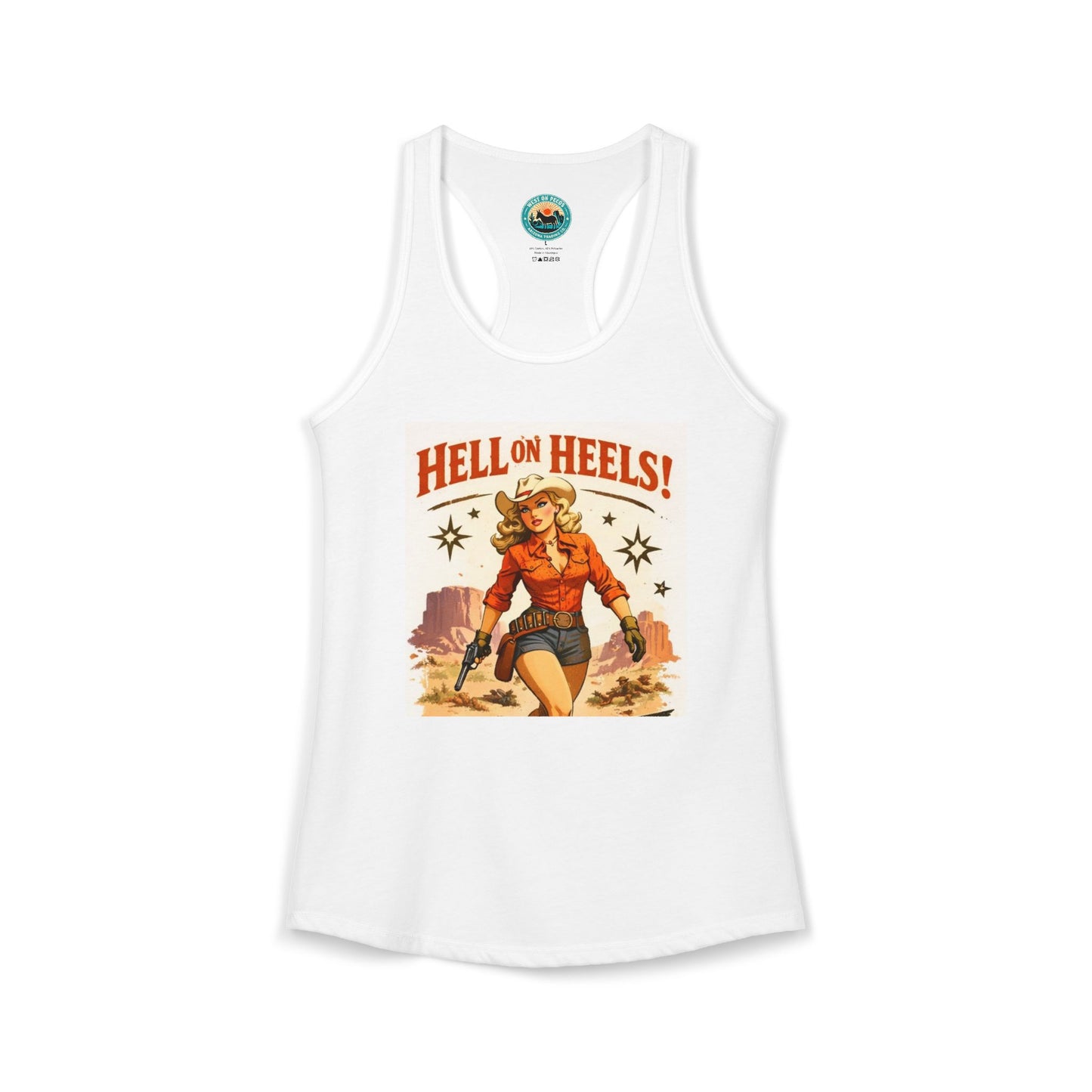 Hell on Heels Women's Ideal Racerback Tank T-shirt