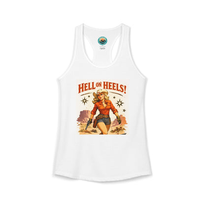 Hell on Heels Women's Ideal Racerback Tank T-shirt