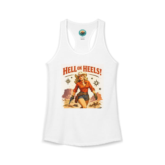 Hell on Heels Women's Ideal Racerback Tank T-shirt