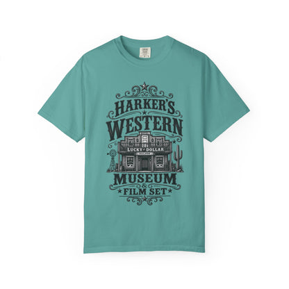 Western Museum T-Shirt — Harker’s Lucky Dollar Film Set Vintage Graphic Tee