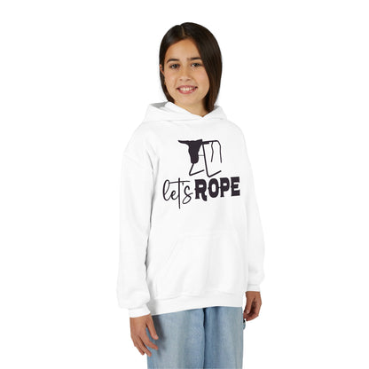 Let's Rope Youth Western Hoodie | Kids Rodeo Cowboy Sweatshirt
