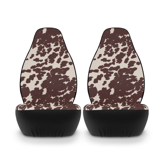 Cow Print Polyester Car Seat Covers for Trendy Car Interiors