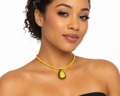 Gem Illusions™ Yellow Mesa Choker