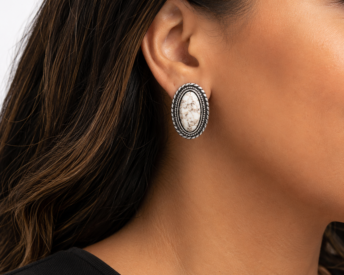 Gem Illusions™ Ivory Canyon Stud Earrings