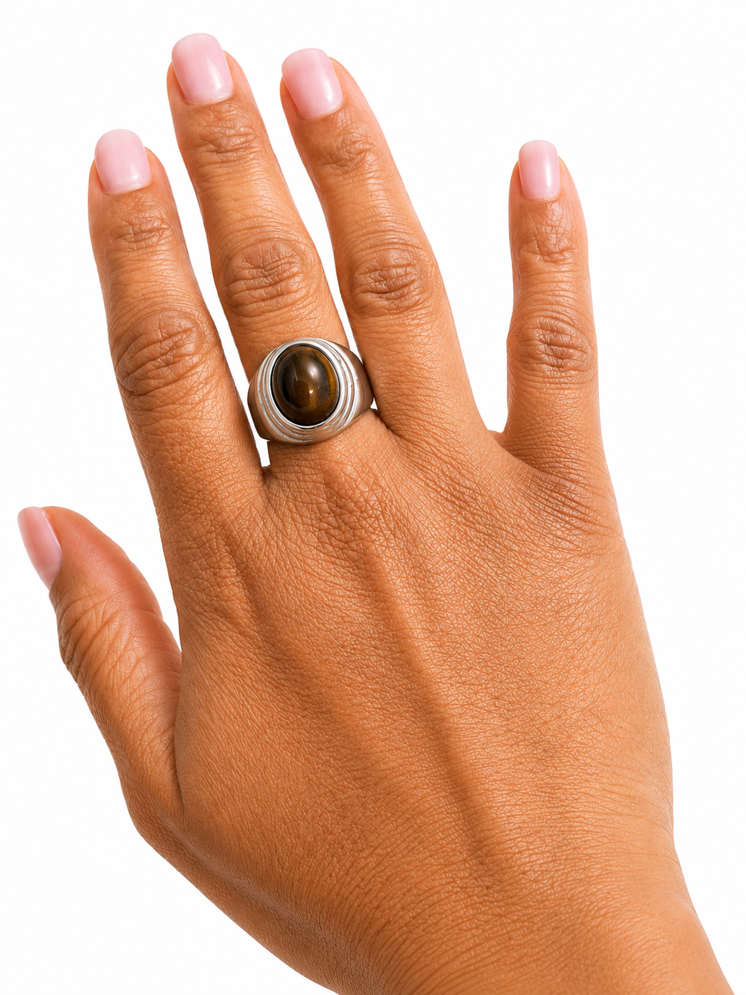 Sentinel Tiger’s Eye Ring Stainless Steel