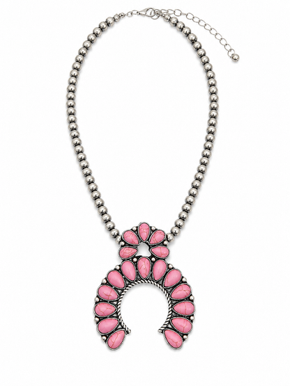 Gem Illusions Blush Naja Statement Necklace