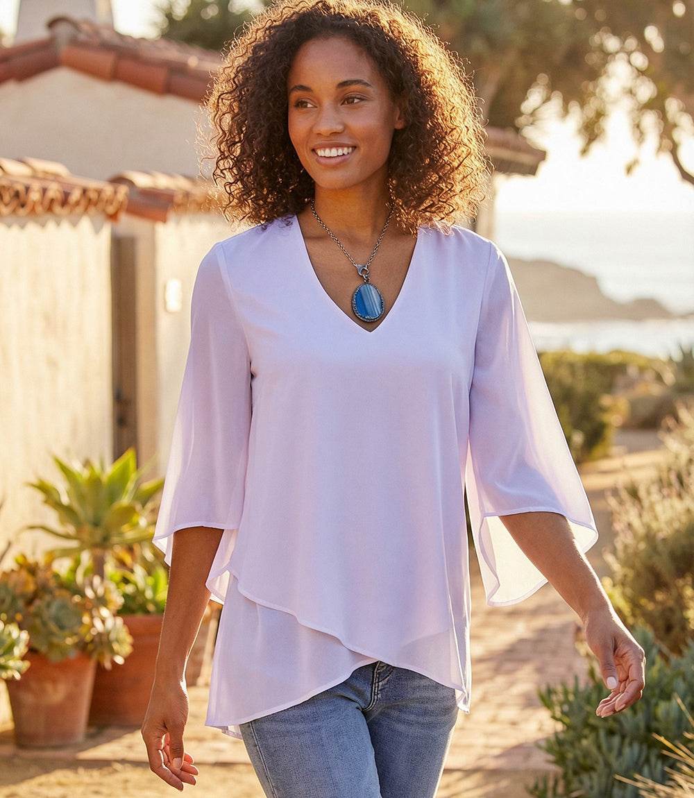 Bracelet Sleeve Asymmetric Top