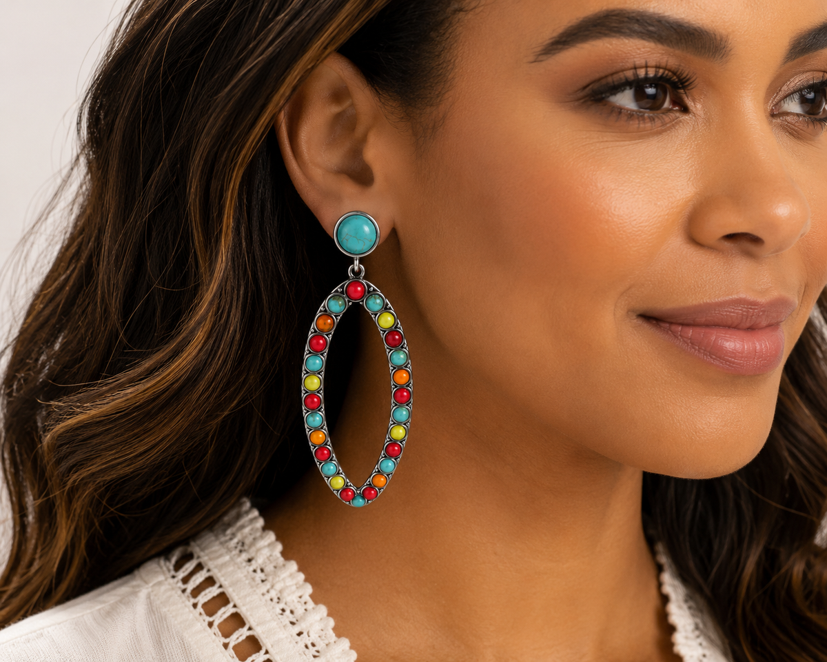Gem Illusions™ Fiesta Sky Earrings