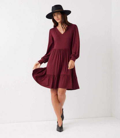 Long Sleeve Tiered Dress