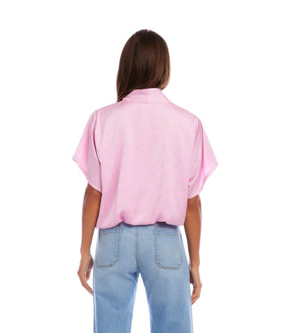 Short Sleeve V-Neck Top