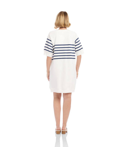 Stripe Raglan Sleeve Dress