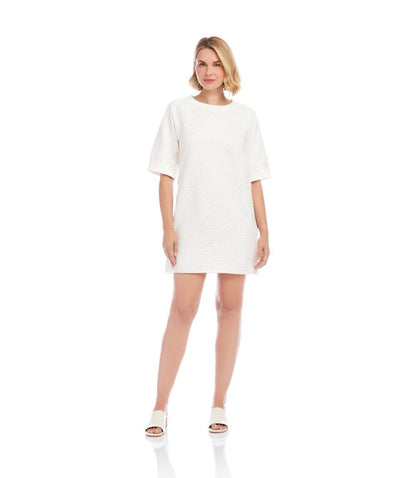 Raglan Sleeve Embellished Knit Dress