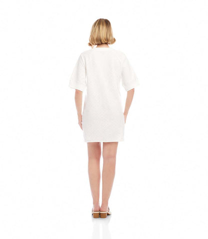Raglan Sleeve Embellished Knit Dress