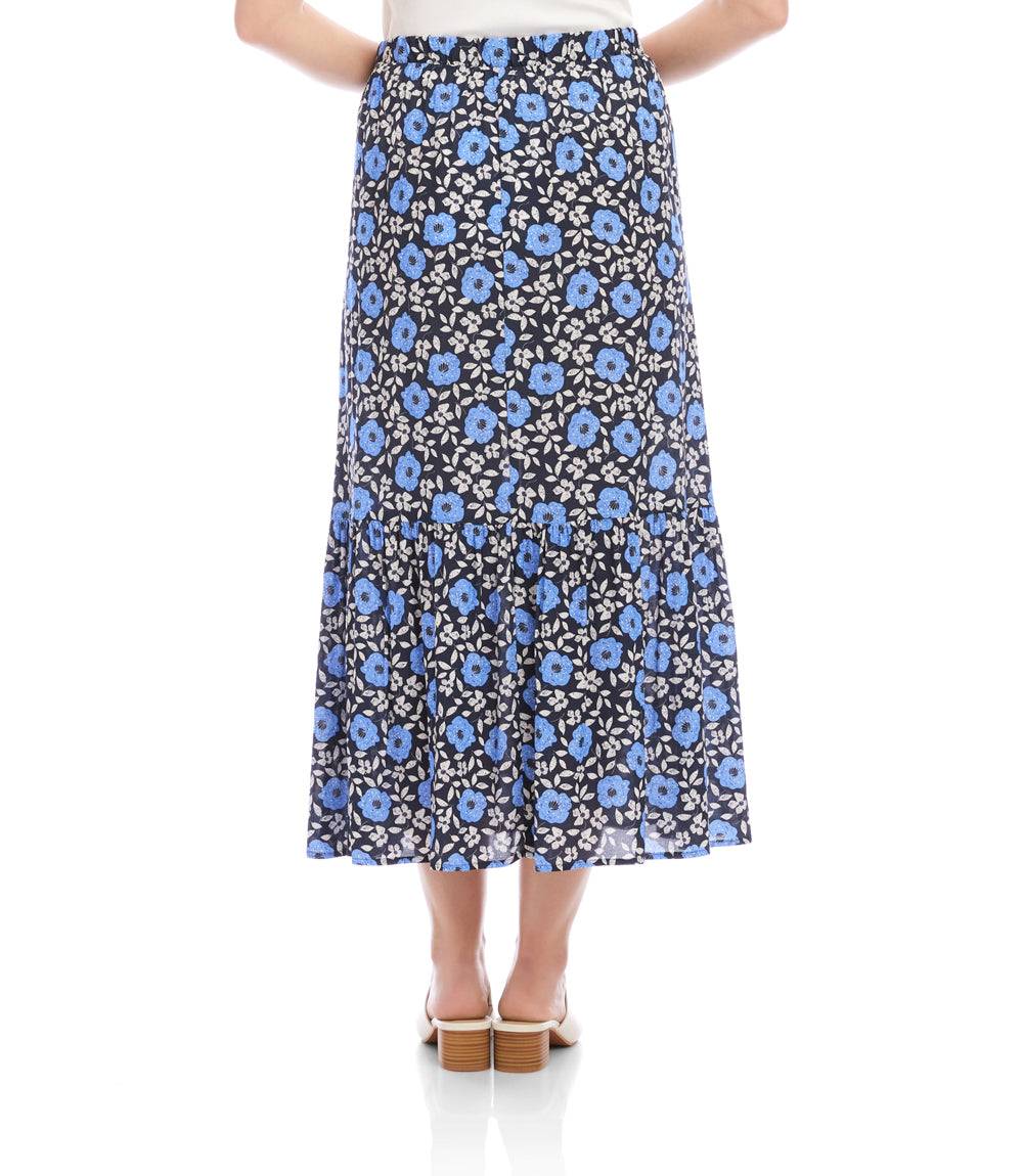 Front Slit Midi Skirt