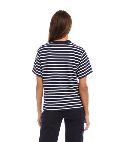 Stripe Short Sleeve Top