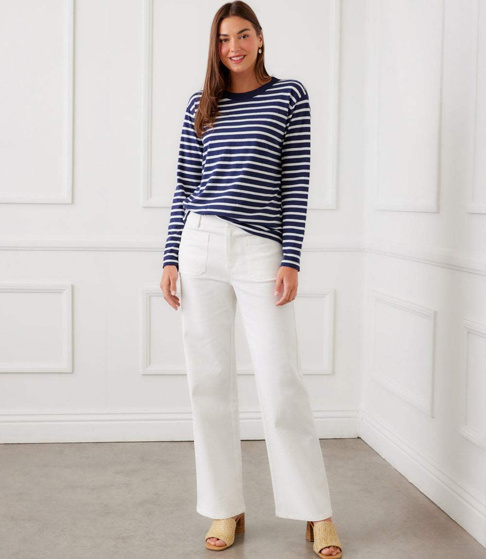 Stripe Long Sleeve Top