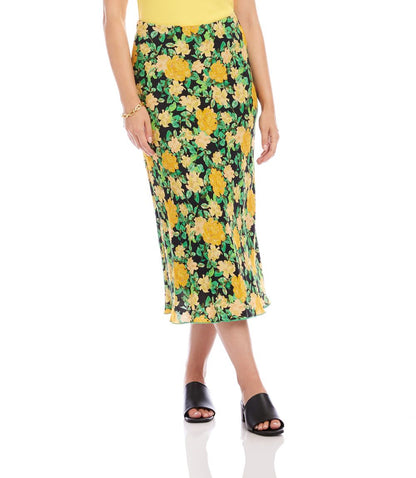 Bias Cut Midi Skirt
