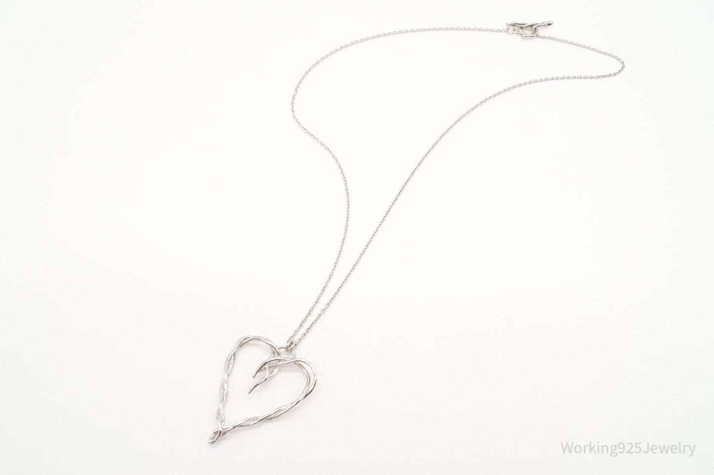 DesignerDean Harris Twisted Heart Sterling Silver Necklace
