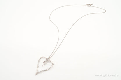 DesignerDean Harris Twisted Heart Sterling Silver Necklace