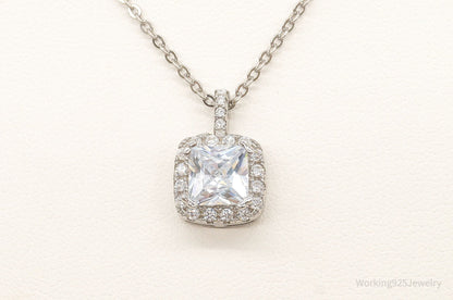 Designer Ryze Cubic Zirconia Sterling Silver Necklace