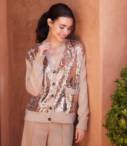 Sequin Cardigan Sweater