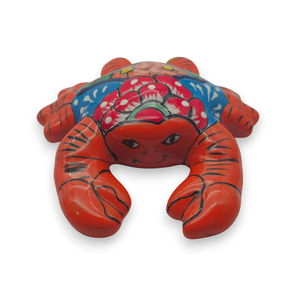 Talavera Crab Sculpture | Vibrant Handmade Mexican Art