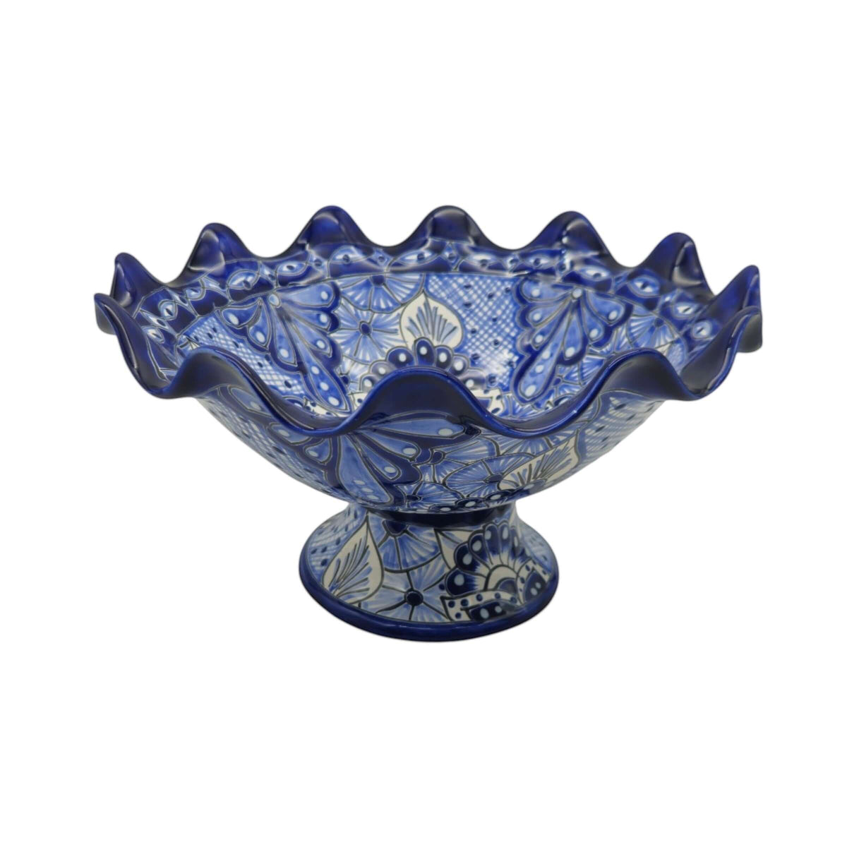 Talavera Fruit Basket | Hand-Painted Mexican Ceramic Centerpiece