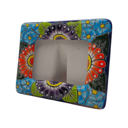 Talavera Picture Frame | Colorful Handmade Mexican Home Decor