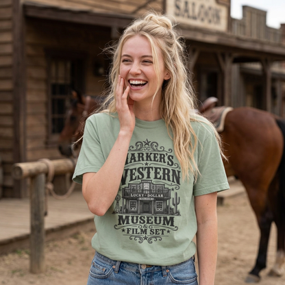 Western Museum T-Shirt — Harker’s Lucky Dollar Film Set Vintage Graphic Tee
