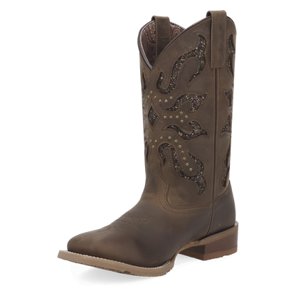 Laredo Lace Lonestar - Women's Leather Cowgirl Boots