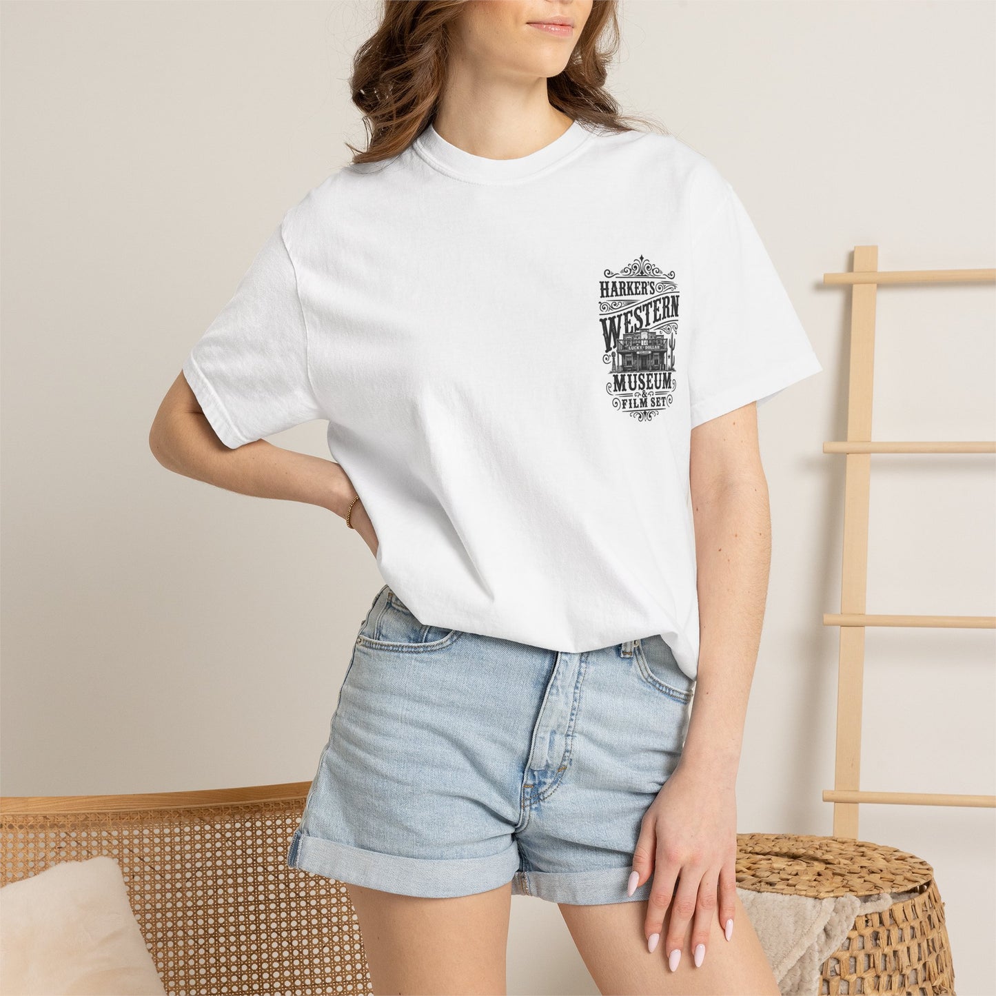 Harker's Western Museum T-Shirt — “Harker’s Western Museum & Film Set” Vintage Graphic Tee