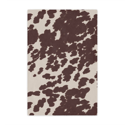 Cozy Cowhide Minky Blanket, Soft Throw for Kids & Adults, Farmhouse Decor, Gift for Baby Showers, Home Essentials, Warm Comfort