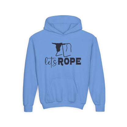 Let's Rope Youth Western Hoodie | Kids Rodeo Cowboy Sweatshirt