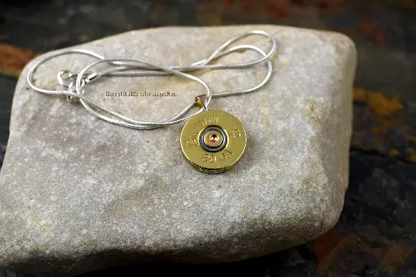 20 Gauge Winchester Brass Bullet Necklace