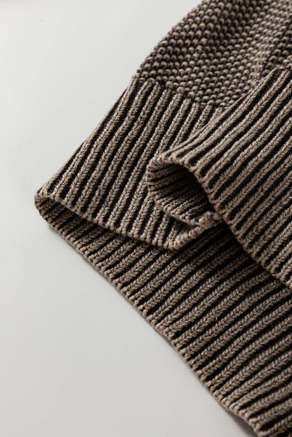 Aria Knit Sleeve Casual Sweater